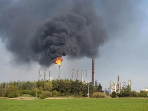 Flaring has been taking place at Mossmoran over recent days
