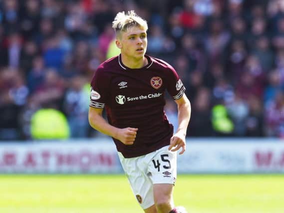 Connor Smith made his first Hearts start in the Edinburgh derby.