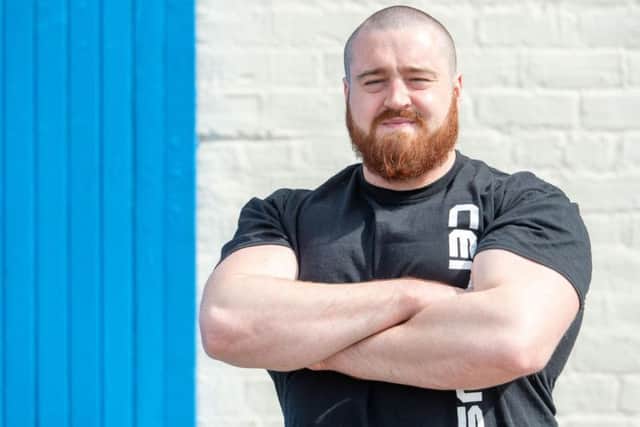 Id only been doing Strongman specific training for three months or so when I entered the competition," says Stuart