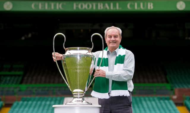 Stevie Chalmers with the European Cup in 2014. Picture: SNS