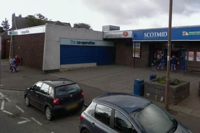The man had just left the Scotmid store and walked past the Golden Fry Chip Shop