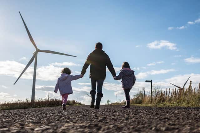 Investment in wind power can help preserve the planet for future generations. Picture: John Devlin