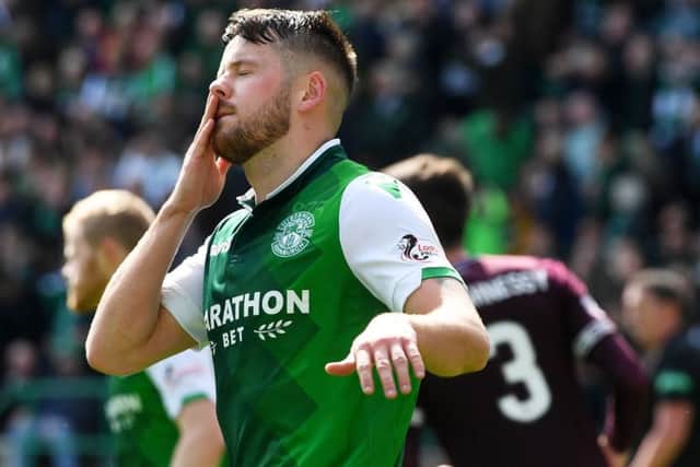 Marc McNulty reacts after missing the penalty