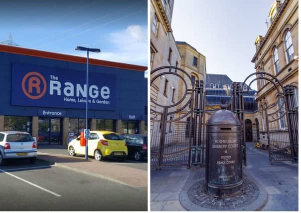 The farm worker was caught exposing himself in The Range store in Edinburgh. Pic: Google Maps/ JPI Media