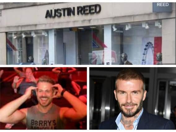 Barry Jay (bottom left) of Barry's Bootcamps - used by celebs such as David Beckham (bottom right/Getty) has pulled out of a deal for a George Street site