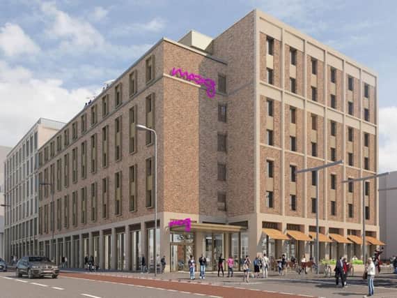Artist impression of the hotel
