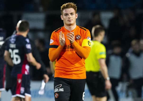 Fraser Fyvie's time at Dundee United was dogged by injury. Pic: SNS