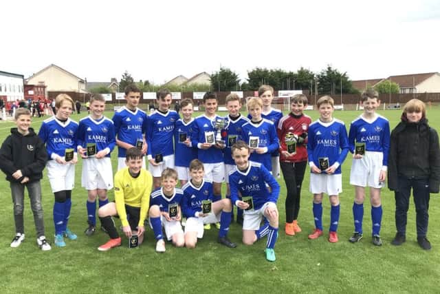 Gullane Under-14s beat Lasswade Thistle Rose to lift the Charles Kilvin Cup