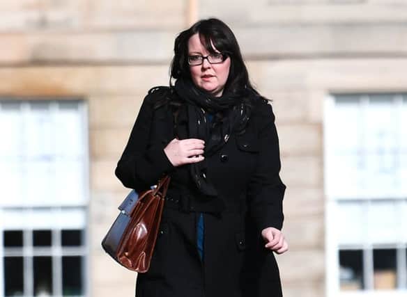 Natalie McGarry outside Glasgow Sheriff Court. Pic: John Devlin