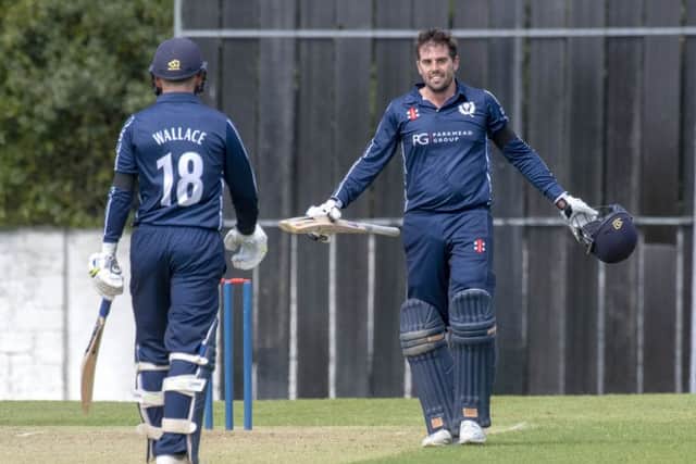 Calum MacLeod hit a century for Scotland. Pic: Donald MacLeod
