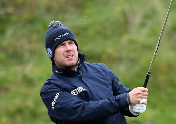 Richie Ramsay of Scotland plays his second shot on the 8th  at Hillside Golf Club. Picture: Ross Kinnaird/Getty Images
