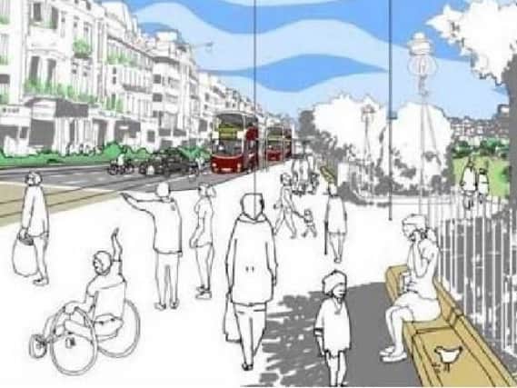 An artist's sketch of what Princes Street might look like