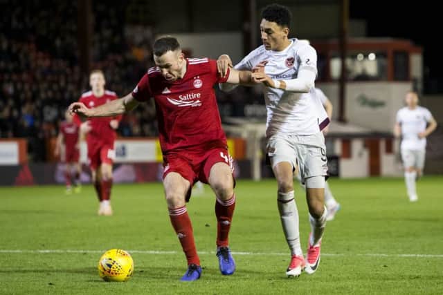 Hearts lost 2-0 at Pittodrie earlier in the season. Picture: SNS