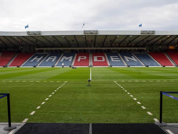 This is the view Hearts and Celtic players will get as they walk out at Hampden