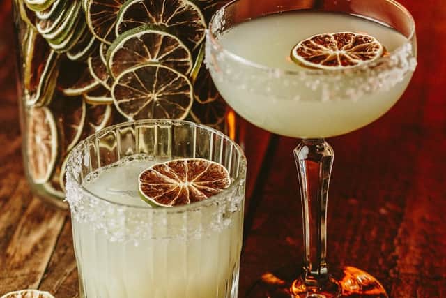 At Basement Bar try, Tommys Margarita, a classic infusion of Arette Blanco, agave syrup and lime juice.