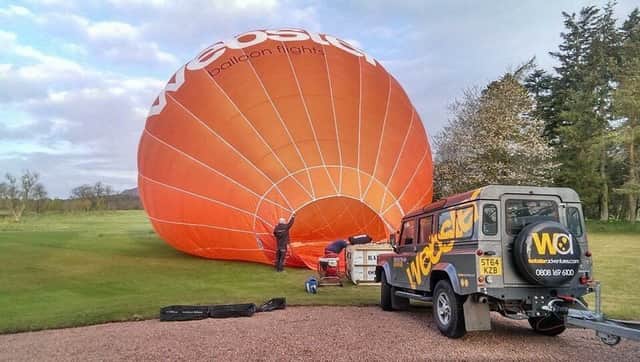 Pete, who lives in Edinburgh, is the pilot for Webster Adventures, a Kinross based company which was launched in 2014, and is now one of the leading commercial operators in leisure ballooning.