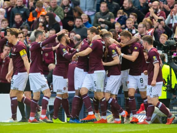 Hearts will be backed by more than 21,000 supporters at Hampden