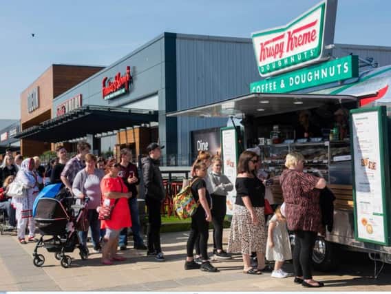 Krispy Kreme fans queued up for hours. Pic: contributed