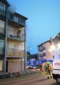 Firefighters at the scene. Picture: TSPL