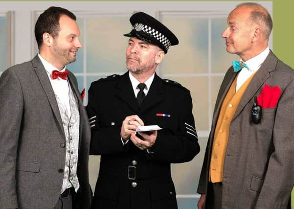 Edinburgh People's Theatre:  It Runs In The Family
: Cast members Phil Wilson, Alistair Brown and Adrian Smith