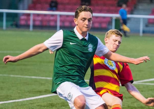 Aaron Scott, pictured during his Hibs days, is loving life at Spartans