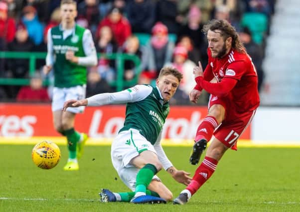 Aberdeen were victorious on their last trip to Easter Road. Picture: SNS