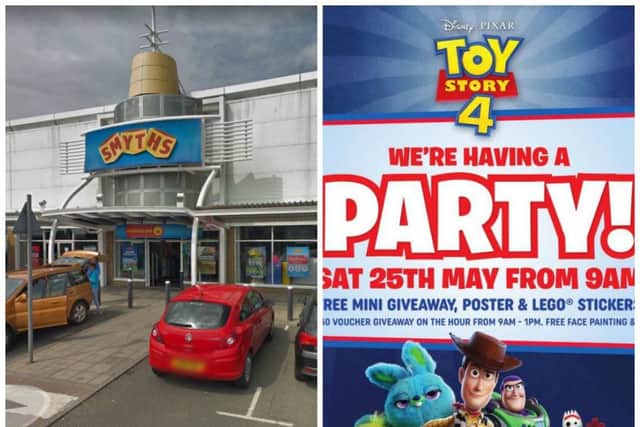 The free Toy Story 4 party takes place next Saturday. Pic: Google Maps/contributed