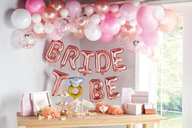 The budget-friendly bridal range includes party items from just 99p (Photo: Aldi)