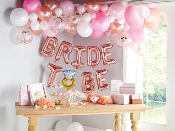 The budget-friendly bridal range includes party items from just 99p (Photo: Aldi)