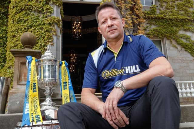 Paulo Sergio was back in Scotland promoting this weekend's William Hill Scottish Cup final. Pic: Steve Welsh