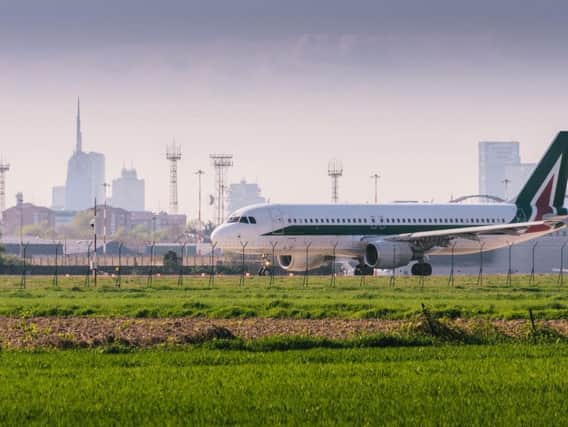 Alitalia flights in Milan have been grounded, along with many others.