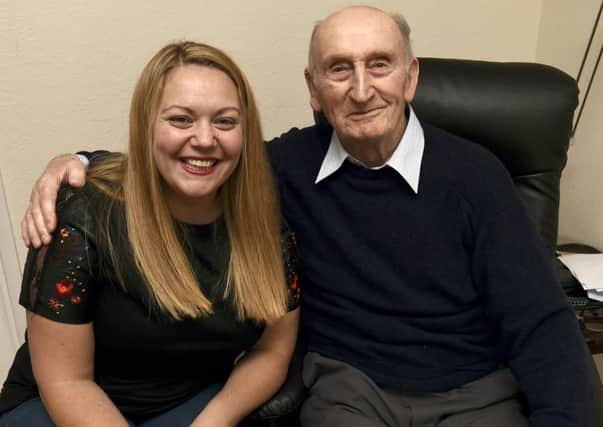 Kerri Mearns saved Hamish Macdonalds (88) life when he collapsed at Morrisons in the Gyle centre.  Pic: Lisa Ferguson