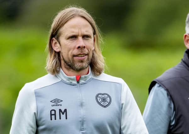 Austin MacPhee is the man behind Hearts' set-pieces