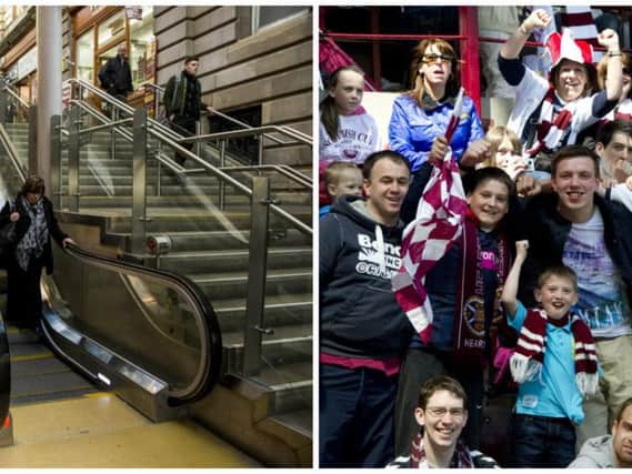 Four tickets to the Hearts V Celtic Scottish Cup final were found on Waverley Steps. Pic: Ian Georgeson
