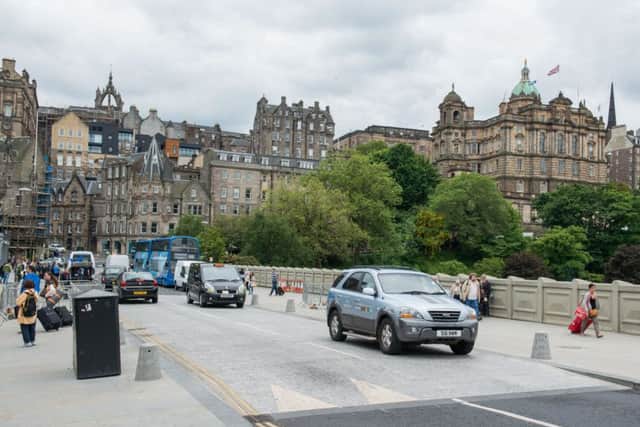 The current Waverley Bridge was built between 1894 and 1896 and forms part of the roof of the present railway station.