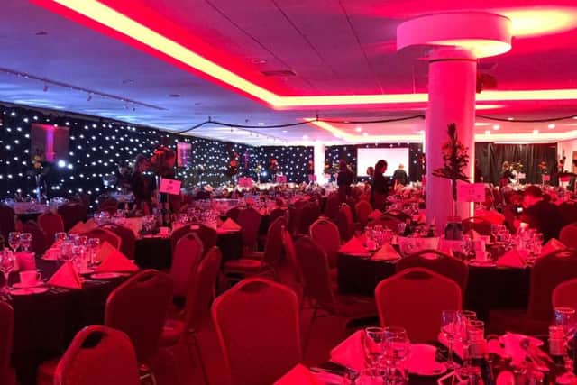 The Gorgie Suite at Tynecastle Park hosts many glitzy events. Pic: Heart of Midlothian FC