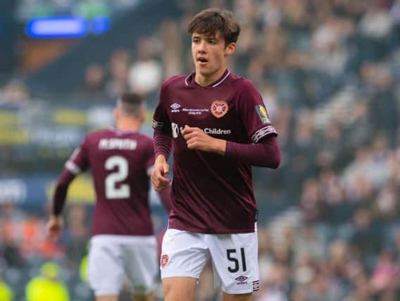 Aaron Hickey has a bright future at Tynecastle. Picture: SNS