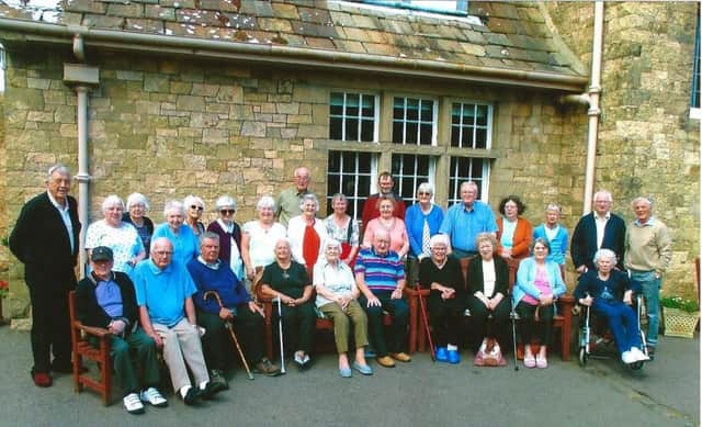 Stock photo os residents of Mid and East Lothian  at Whatton Lodge Guillane (the Lothian Mineworkers Convalescent Home)