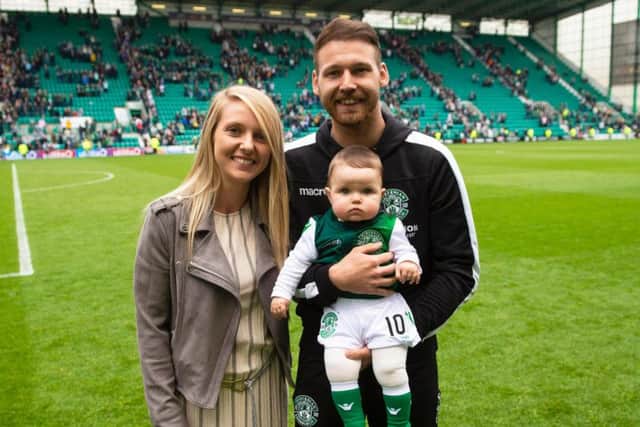 Martin Boyle is due to marry Hibs Ladies defender Rachael Small in June. Picture: SNS