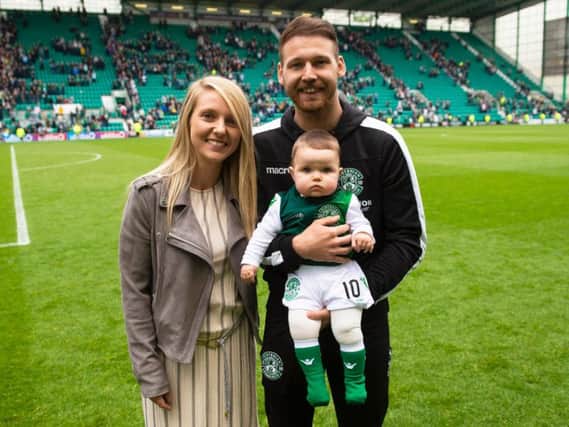 Martin Boyle is due to marry Hibs Ladies defender Rachael Small in June. Picture: SNS