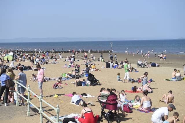 Porotbello Beach on Easter Monday. Pic: Greg Macvean