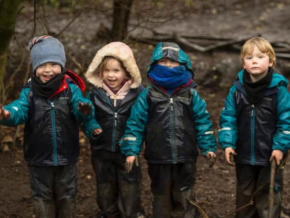 Research is said to show that learning and playing outdoors benefits children's health and wellbeing