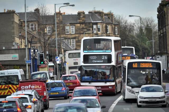 Edinburgh has been cited as the most congested city in the UK by sat-nav manufacturer TomTom