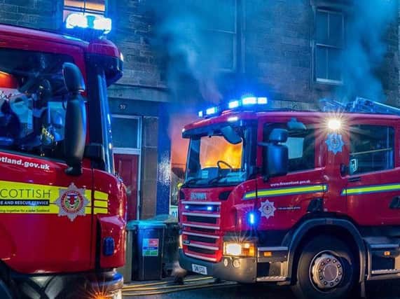 The fire took place on Raeburn Place in Stockbridge. Picture: Claire Ferrier