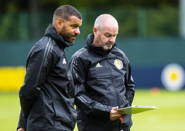 New Scotland coaches Steven Reid and Steve Clarke worked together at West Brom. Pic: SNS
