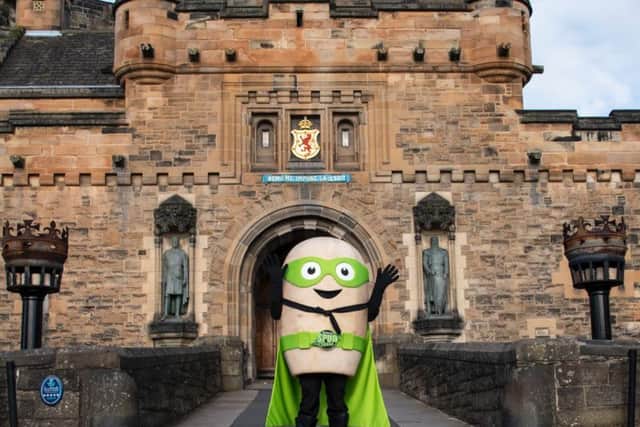 The press launch for this year's Tattie Run took place at Edinburgh Castle. PIC: Amie Prescott