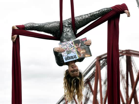 Aerial artist Blaise Donald is performing at the Edinburgh Festival and Fringe