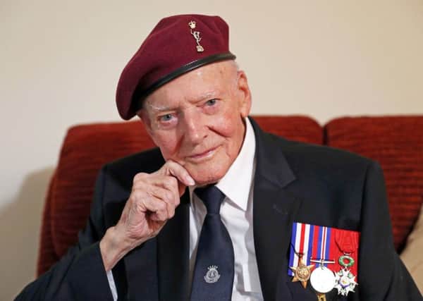 D-Day veteran Harry Read befriended a German veteran during the coommemorative events. Picture: PA