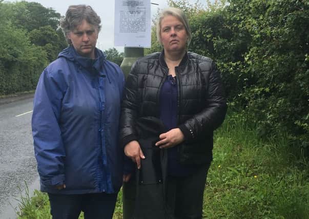 Angela Marshall and Pauline McColl, pictured at Easthouses Road.