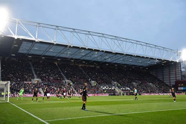 Tynecastle's new main stand opened in November 2017